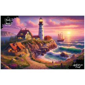 Puzzlemaster 1000-Piece Jigsaw Puzzle "Lighthouse Coast"