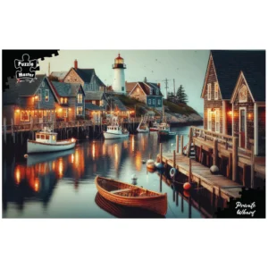 Puzzlemaster 1000-Piece Jigsaw Puzzle "Private Wharf"