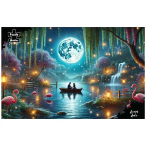 Puzzlemaster 1000-Piece Jigsaw Puzzle "Lovers Lake"