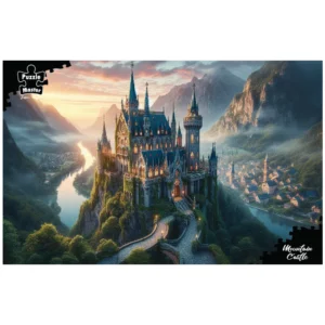 Puzzlemaster 1000-Piece Jigsaw Puzzle "Moutain Castle"