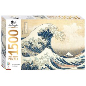 Mindbogglers Gold 1500 Piece Jigsaw Puzzle: The Great Wave by Hokusai