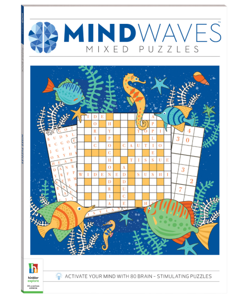 Mindwaves Puzzle Book Mixed Puzzles