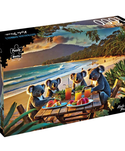 Puzzlemaster 1000-Piece Jigsaw Puzzle “Koala Picnic”