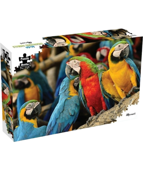 Puzzlemaster 1000-Piece Jigsaw Puzzle “Macaws” (Save the Planet Series)